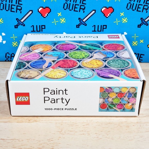 Lego PAINT PARTY 1000 Piece Jigsaw Puzzle [ 2020 ] Chronicle Books 25" W x 20" H - Picture 8 of 8